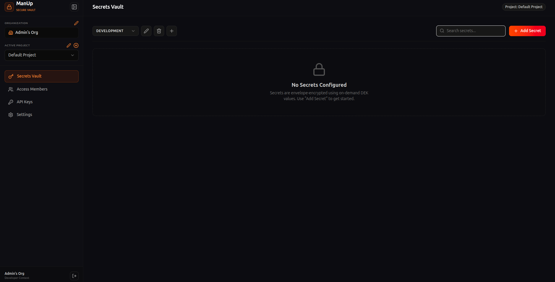 ManUp Web Dashboard